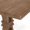 Luoma Rustic Wood Expandable Dining Table, Natural