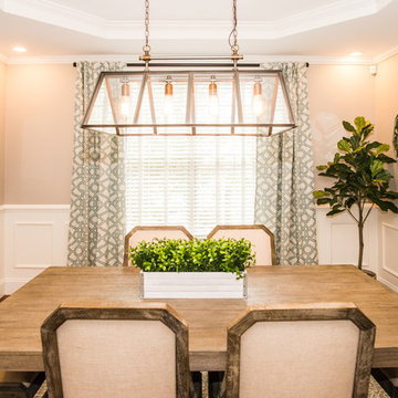 Classically Beautiful Dining room with Modern Flair