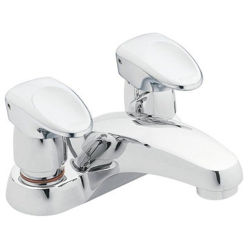 Moen M-PRESS Centerset Bathroom Faucet, 7"x9"x6"