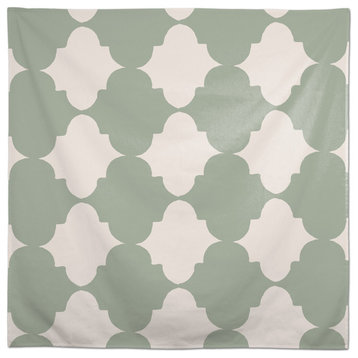 Teal Tile Pattern 58x58 Tablecloth