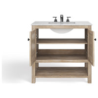 Legion Bath Vanity, Single Sink, 36", Natural, Freestanding