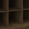 Woodland 40W Hall Tree and Shoe Bench w/ Shelves in Ash Brown - Engineered Wood
