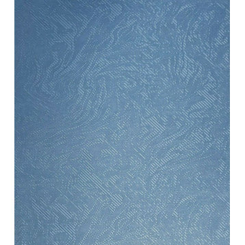 Blue metallic faux carbon plain Wallpaper, 27 Inc X 33 Ft Roll
