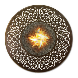 54" Rd. Hacienda Cast Aluminum Hearth Top - Fire Pits