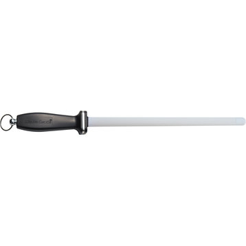 Impact-resistant White Ceramic Rod w/ Straight end cap and 2 stripes