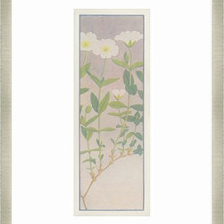 10 in. x 16 in. "Alpine Flora in Silver VI" Framed Giclee Print Wall Art - Artwork