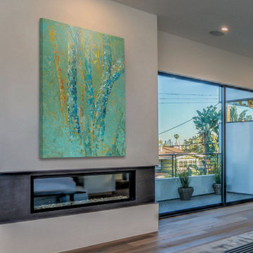 "Tree Mist One" Painting Print on Wrapped Canvas