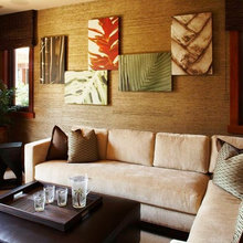 wall decor behind couch