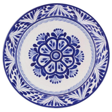 Novica Floral Tradition Majolica Ceramic Salad Plates, Set of 2