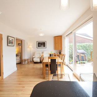 コークのLDKの画像 (白い壁、淡色無垢フローリング、暖炉なし)