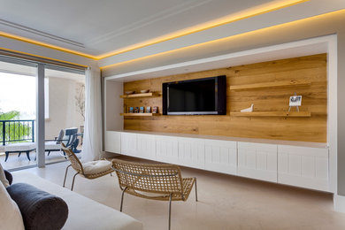 Inspiration for a contemporary bedroom remodel in Miami