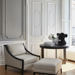 Petite table ronde Panth&eacute;on et fauteuil Rive Gauche // Pantheon small foyer Tabl - Living Room Furniture