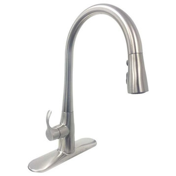 Kohler Simplice Single Handle Pull-Down Kitchen Faucet, Vibrant Stainless