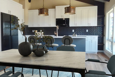 Example of a trendy dining room design in Other