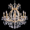 Elegant Lighting 2800D26G/RC Maria Theresa 9 Light Chandeliers in Gold