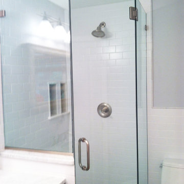 Neo-angle shower door - staten island, ny