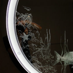 Reef Porthole Bathroom Light Mirror - Bathroom Mirrors