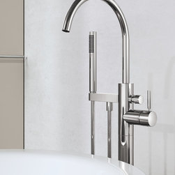 Meta | Wannen-Einhandbatterie mit Standrohr | 25 863 661 - Bathtub Taps