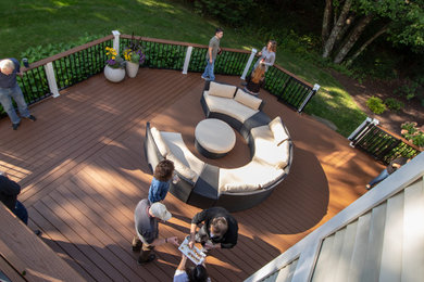 Backyard deck photo in Boston