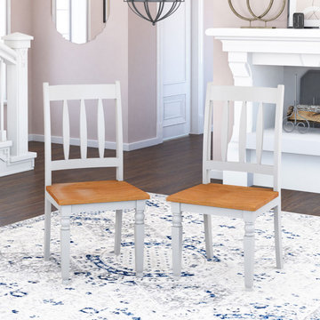 Ruston Two Tone Mahogany Wood Dining Chair