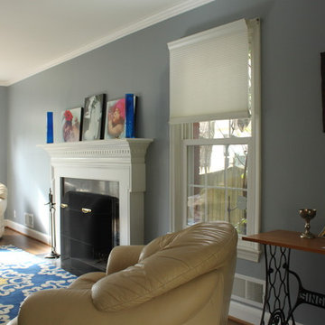 Rockville, MD "Midcentury"/eclectic living room