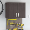 Universal Garage Wall Cabinet with Doors in Storm Gray - Engineered Wood