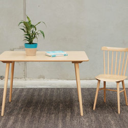 Natural Ironica Rectangle Dining Table by Tom Kelley for TON - Dining Tables