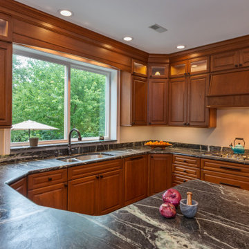 Cherry Stacked Cabinets
