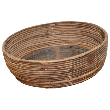 Large Farmhouse Wicker Basket