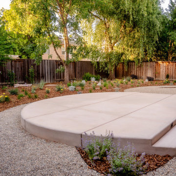 Soft Meadow Planting Meets Sculptural Hardscape