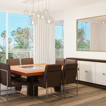 Coastal Calm : Living Room + Dining Room