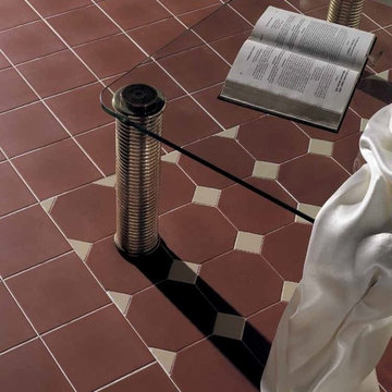 Italian Red Quarry Tiles - Studded Tiles - Direct Tile Warehouse