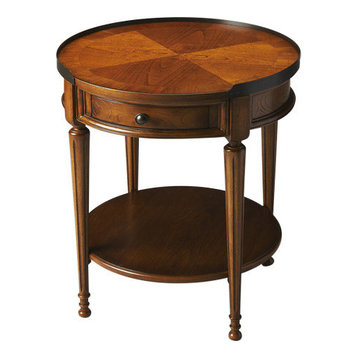 Butler Sampson Olive Ash Burl Accent Table