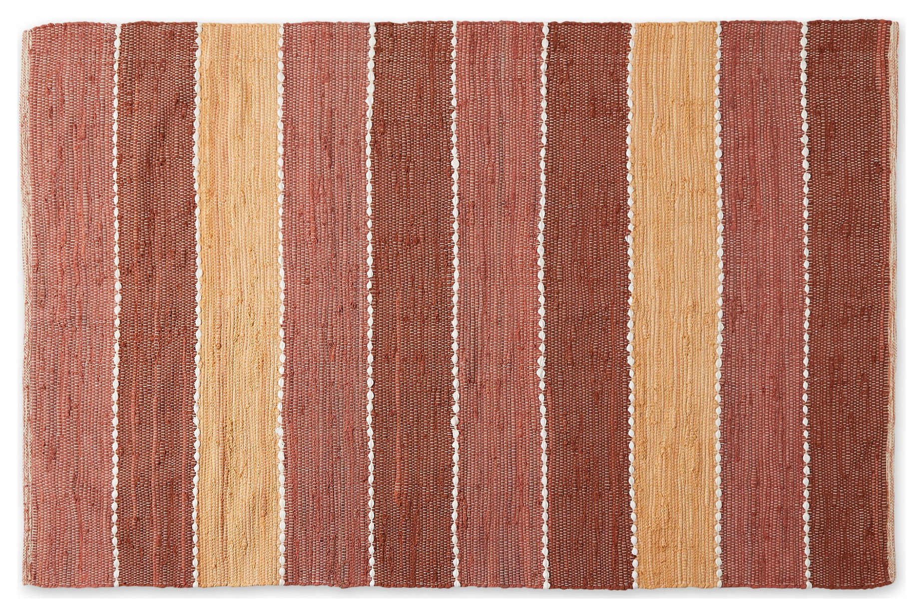 Denim Color Block Cotton Chindi Rug 4X6Ft - Area Rugs - by VirVentures ...