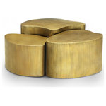 Meridian Furniture - Banyan Iron Coffee Table, Gold - Indulge in the allure of the Gold Banyan Coffee Table by Meridian Furniture. Its captivating design and luxurious Gold elevate any space with effortless elegance. Crafted with precision and durability in mind, this stunning piece becomes the focal point of gatherings, fostering moments of connection and warmth. Embrace sophistication and style with the Banyan Coffee Table, a testament to exquisite taste and timeless beauty.