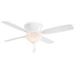 Minka Aire - Minka Aire F533-WH Mojo II - 52" Ceiling Fan with Light Kit - 14 Degree Blade Pitch.Shade Included: TRUEAmps: 0.53* Number of Bulbs: 3*Wattage: 60W* BulbType: B10.5 Candelabra Base* Bulb Included: Yes