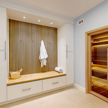 Wine Cellar to Cedar Sauna Suite — McLean, VA