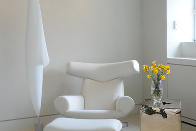 Minimalist bedroom photo in Other