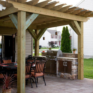 Outdoor Dining Space and Kitchen