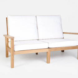 Wintons Teak Manhattan Loveseat - Outdoor Lounge Furniture