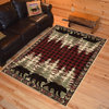 Blowing Rock Lodge Area Rug, Red, 2'3"x3'3"