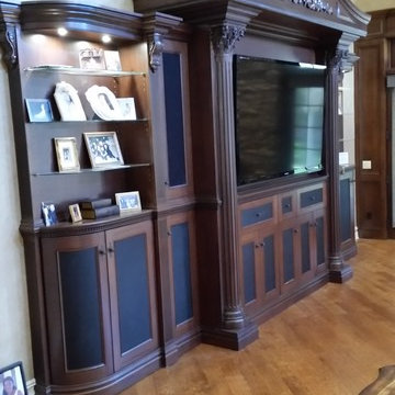 Exclusive TV entertainment wall unit