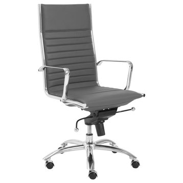 LuvModern Boss Executive Adjustable Swivel Office Chair, Grey