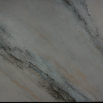Wood to "Marble" Fireplace