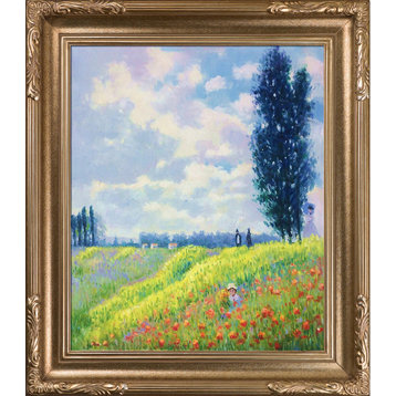 "Walk in The Meadows at Argenteuil", Florentine Dark Champagne Frame 20"x24"