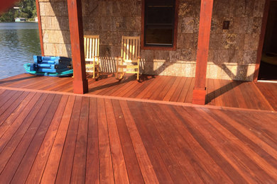 Inspiration for a coastal deck remodel in Other