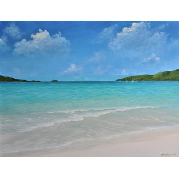 Magens Bay, St. Thomas USVI - Original Tropical Caribbean Beach, Ocean Painting