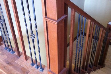 Elegant staircase photo in Minneapolis