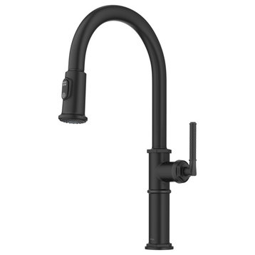 Kraus KPF-4100 Allyn 1.8 GPM 1 Hole Pull Down Kitchen Faucet - Matte Black