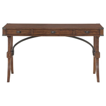 Lexicon Frazier Park Wood Writing Desk in Brown Cherry